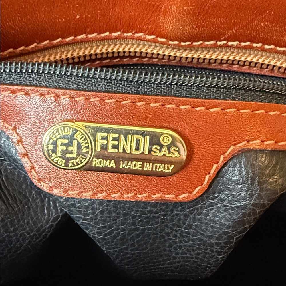 Vintage Fendi Penguin Check Crossbody Bag Purse - Picture 13 of 13